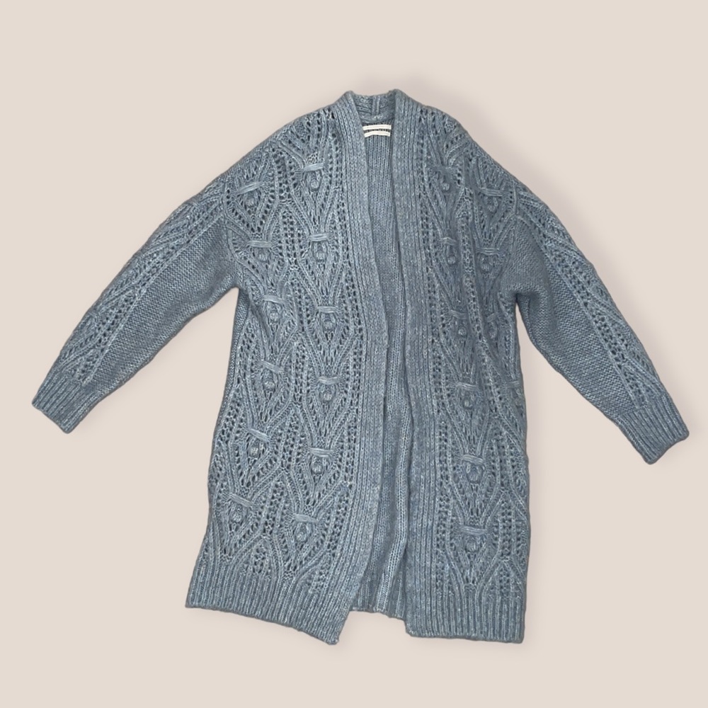 Anthropologie Cardigan Powder Blue
